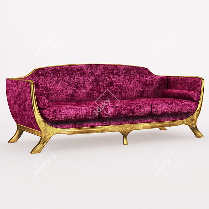 Regal Classic Sofa: Jonathan Charles Fine Furniture 3D model image 1