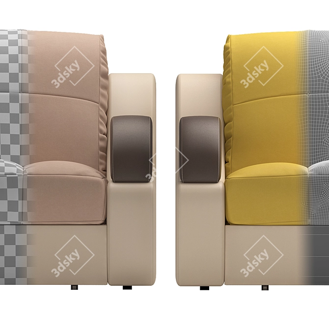 Modern Madrid Chair: Comfort and Style 3D model image 3