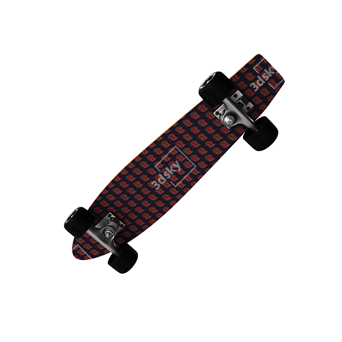  "DA FUNK" Skateboard by Hervet Manufakturier 3D model image 3