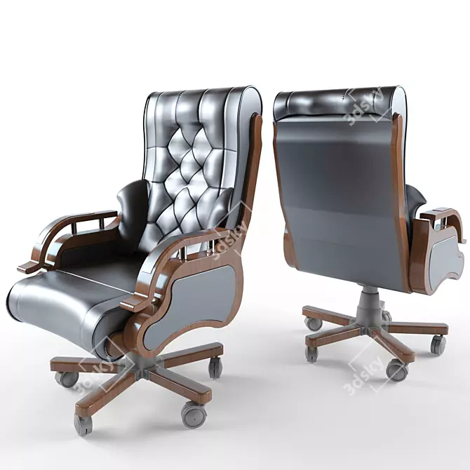 ErgoFlex Office Chair: Optimal Comfort 3D model image 1