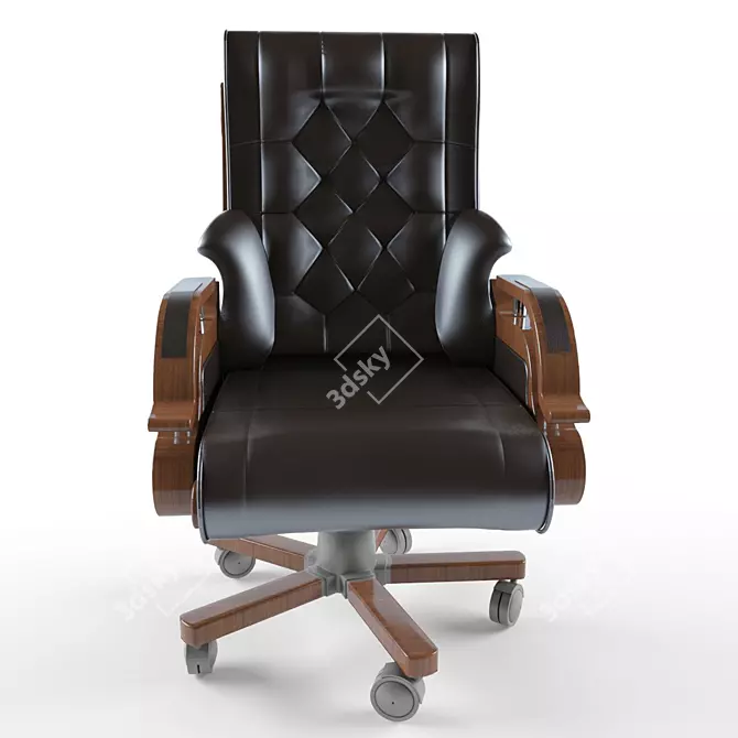 ErgoFlex Office Chair: Optimal Comfort 3D model image 2