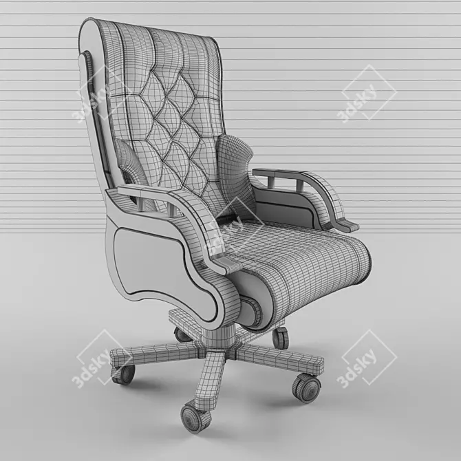 ErgoFlex Office Chair: Optimal Comfort 3D model image 3