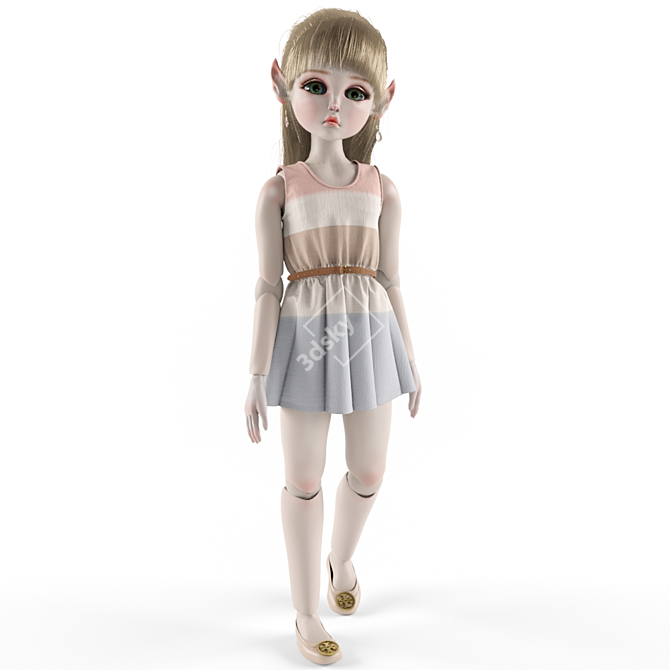  Enchanting Elf Doll  3D model image 1