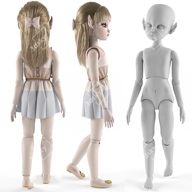  Enchanting Elf Doll  3D model image 3