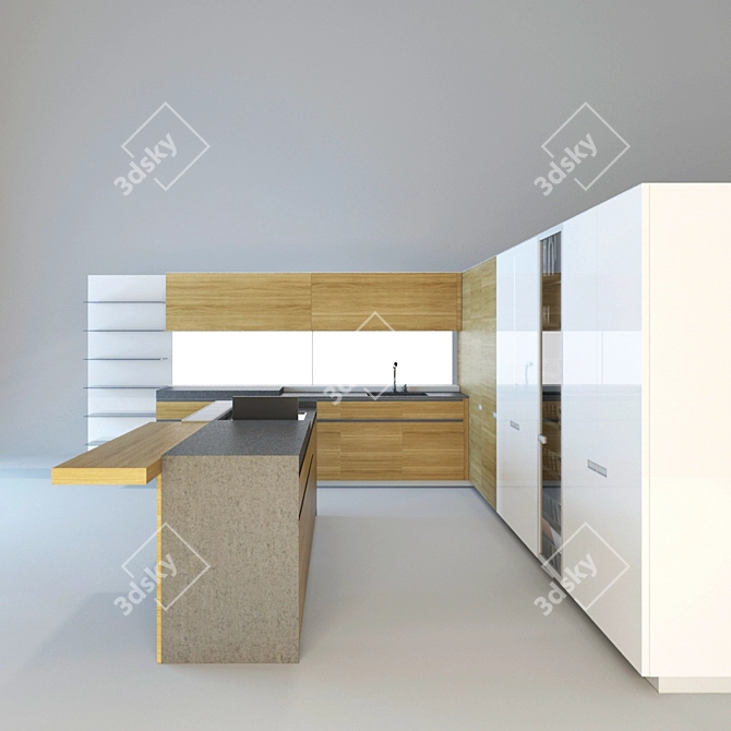 Modern Italian Kitchen: Ernestomeda ICON 3D model image 1