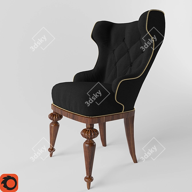 Gamecock Throne: Ultimate Gaming Chair 3D model image 1