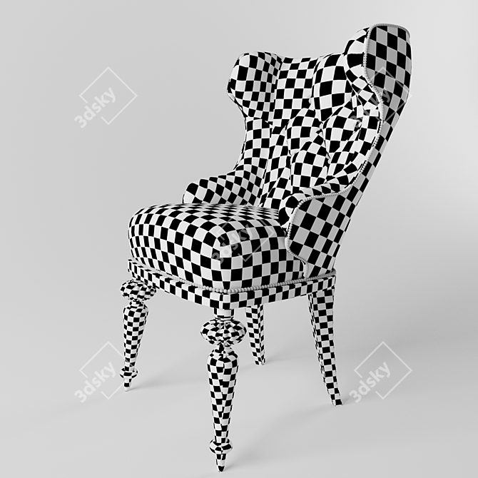 Gamecock Throne: Ultimate Gaming Chair 3D model image 2