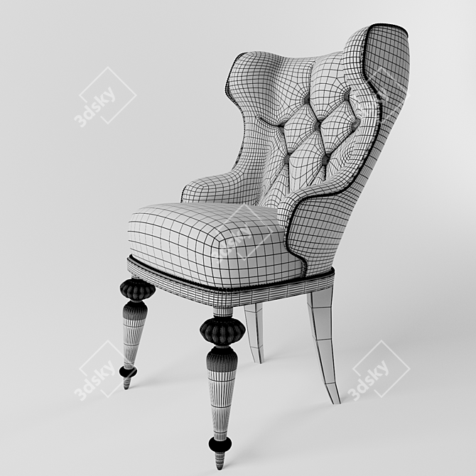 Gamecock Throne: Ultimate Gaming Chair 3D model image 3