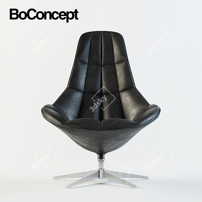 Boston Chair: Stylish & Functional 3D model image 2