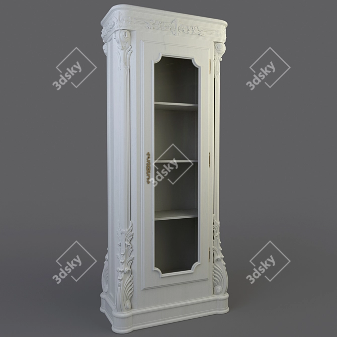 Italian Made Bookcase: Stylish & Functional 3D model image 1