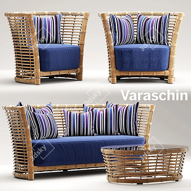 Exquisite Tonkino Garden Furniture 3D model image 1