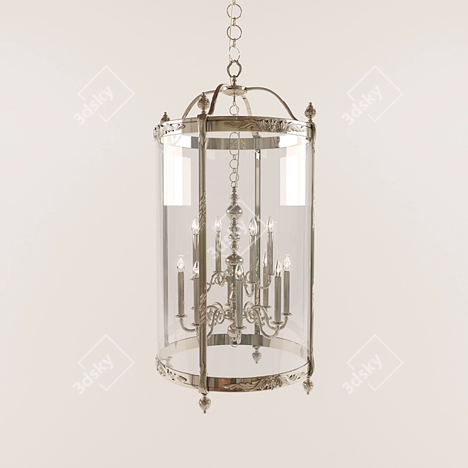 Elegant Ferre Daphne Chandelier 3D model image 1