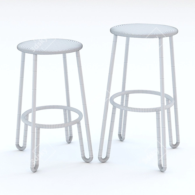 ErgoFit Bar Stool - Made in Design Editions 3D model image 3