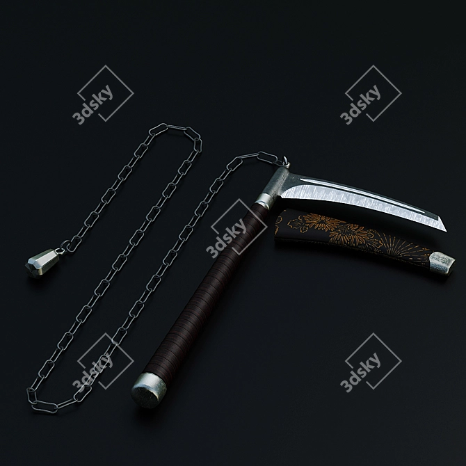 Japanese Martial Arts Weapons 3D model image 2