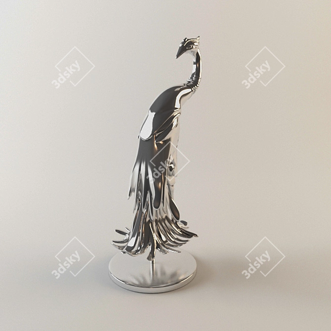 Feathered Friend: A Beautiful Bird 3D model image 1