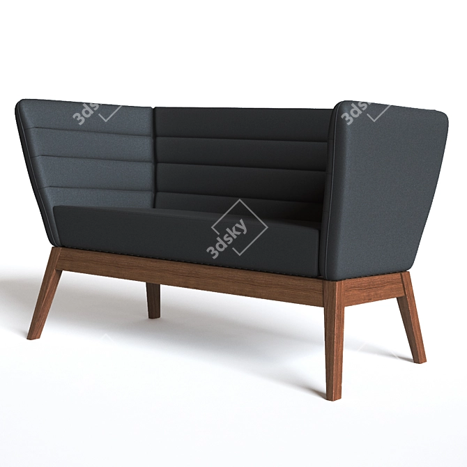 Elegant Boss Design Sofa 3D model image 1