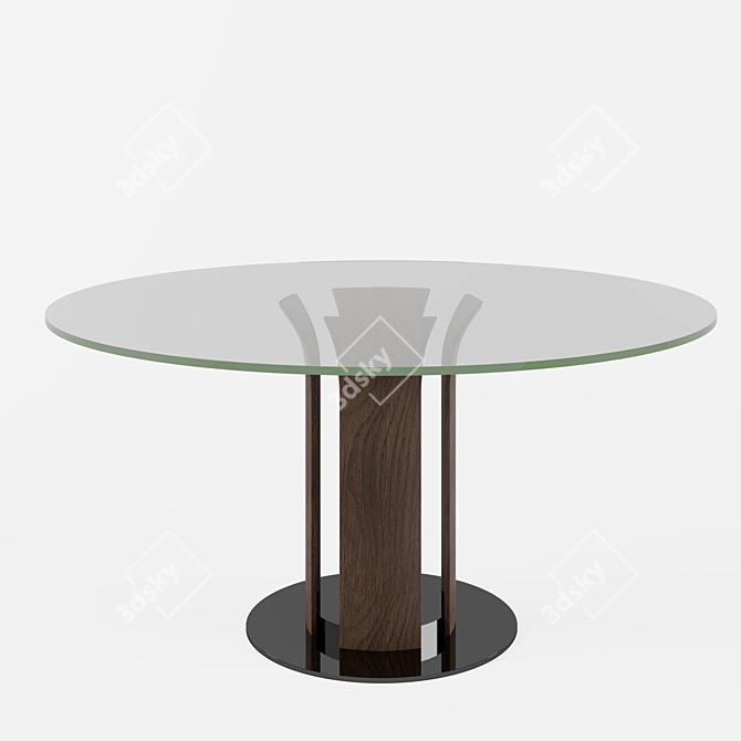 Frog Dining Table: Artistic Elegance 3D model image 1