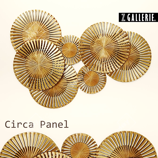 Circa Panel: Elegant Wall Art 3D model image 1