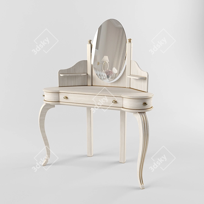 Vasiliya Corner Dressing Table 3D model image 1