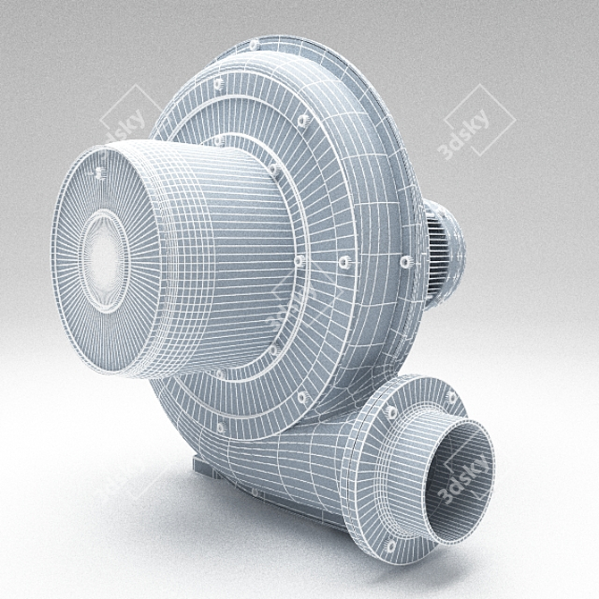 Industrial Radial Fan: Medium Pressure 3D model image 2