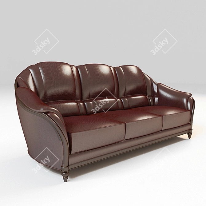 Elegant Macheroni Sofa 3D model image 3