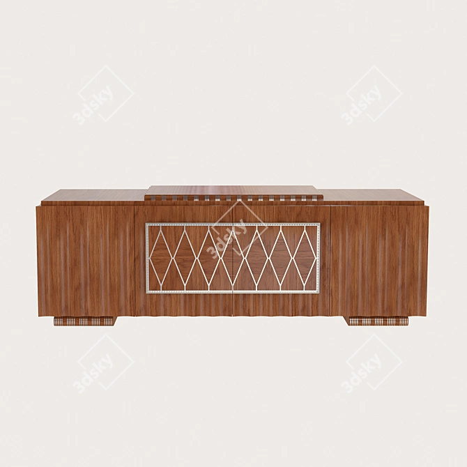 Elegant Ruhlmann Art Deco Commode 3D model image 2