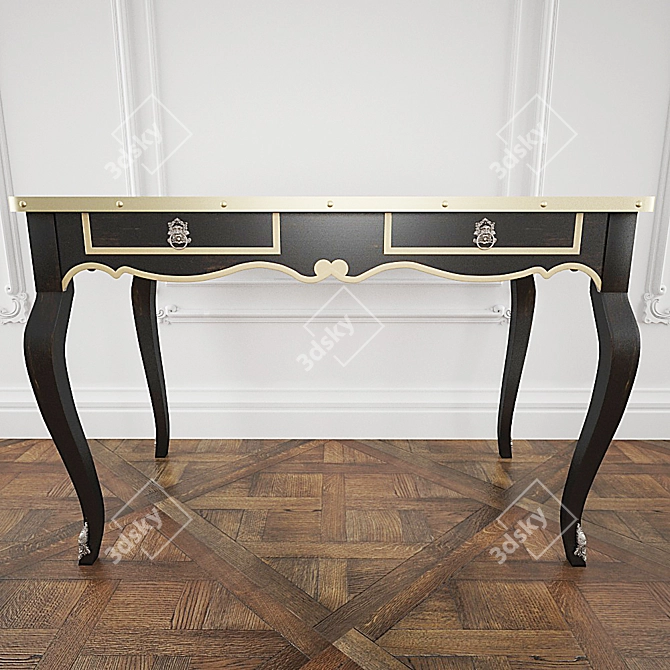 Elegant Volubilis Writing Desk 3D model image 1