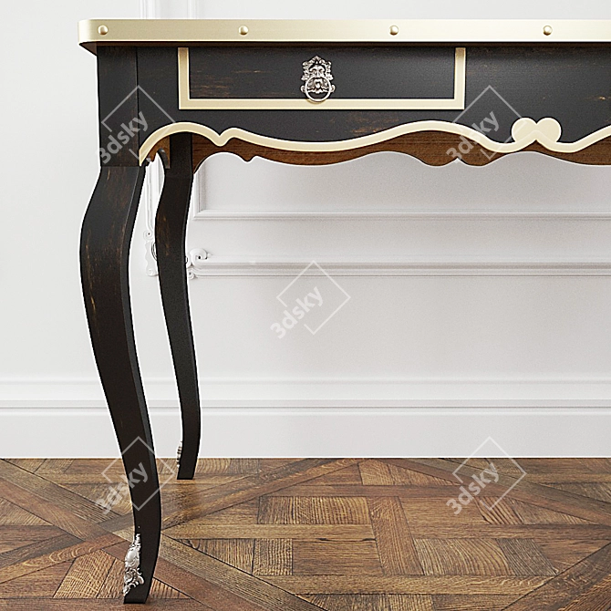 Elegant Volubilis Writing Desk 3D model image 2