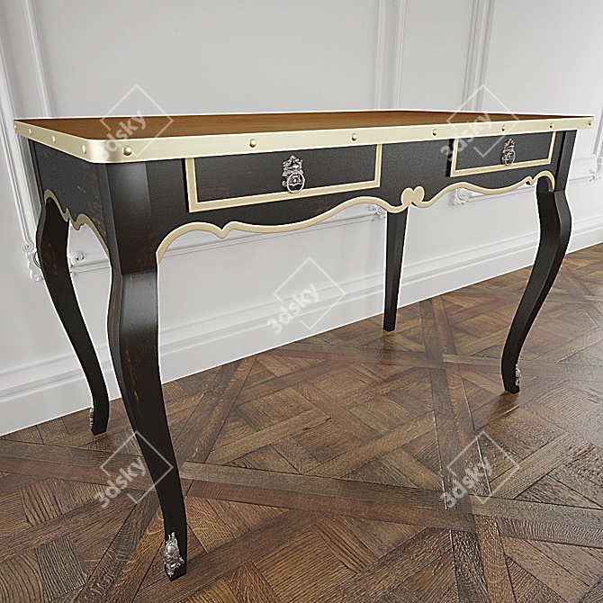 Elegant Volubilis Writing Desk 3D model image 3