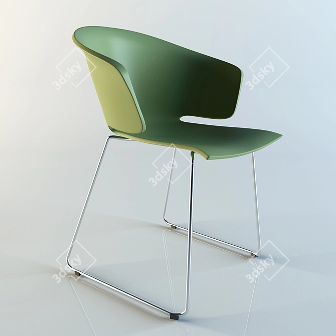 Graceful and Comfortable Chair 3D model image 1