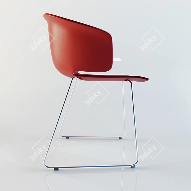 Graceful and Comfortable Chair 3D model image 2