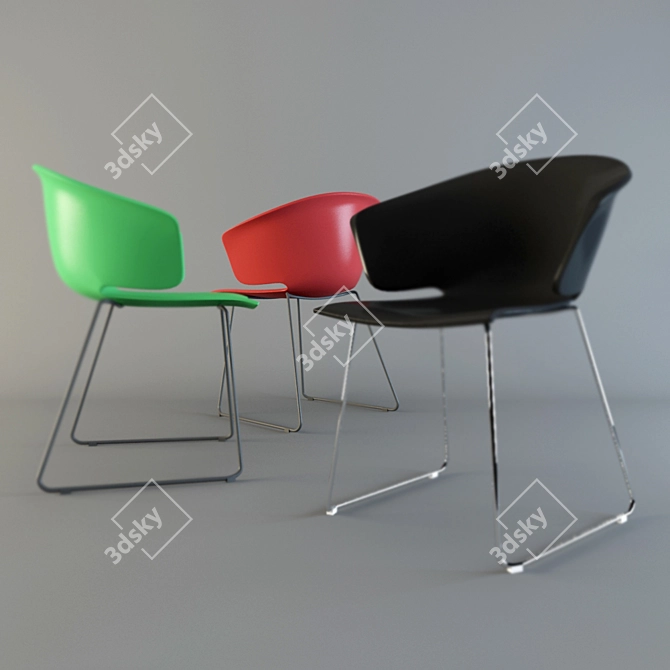 Graceful and Comfortable Chair 3D model image 3