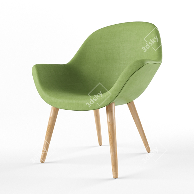 Title: Sleek Comfortable Interior Chair 3D model image 2