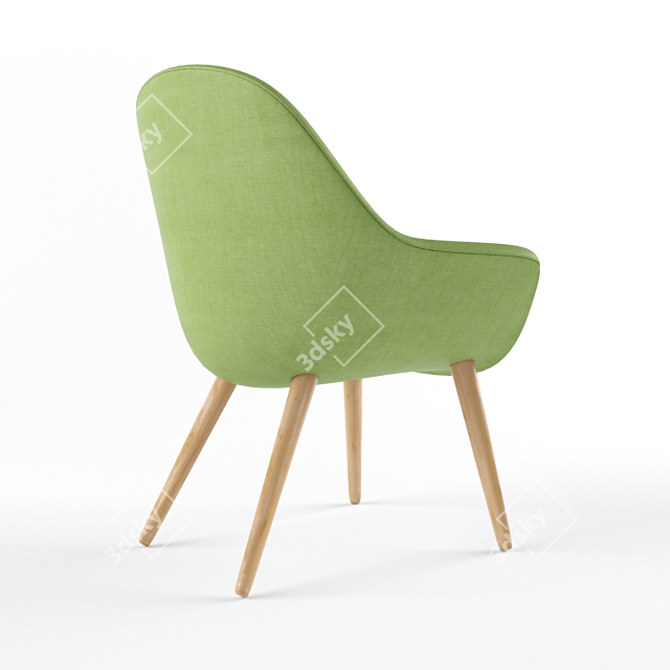 Title: Sleek Comfortable Interior Chair 3D model image 3