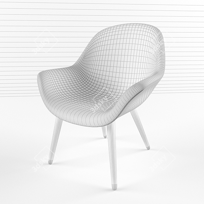 Title: Sleek Comfortable Interior Chair 3D model image 1