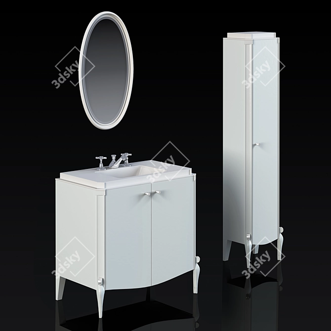 Ruhlmann Mirror Nightstand Wardrobe - MIRO MOBILI 3D model image 3