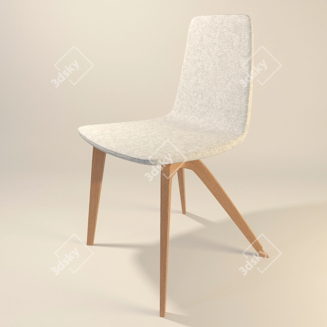 Elegant and Modern Bamby Chair 3D model image 1
