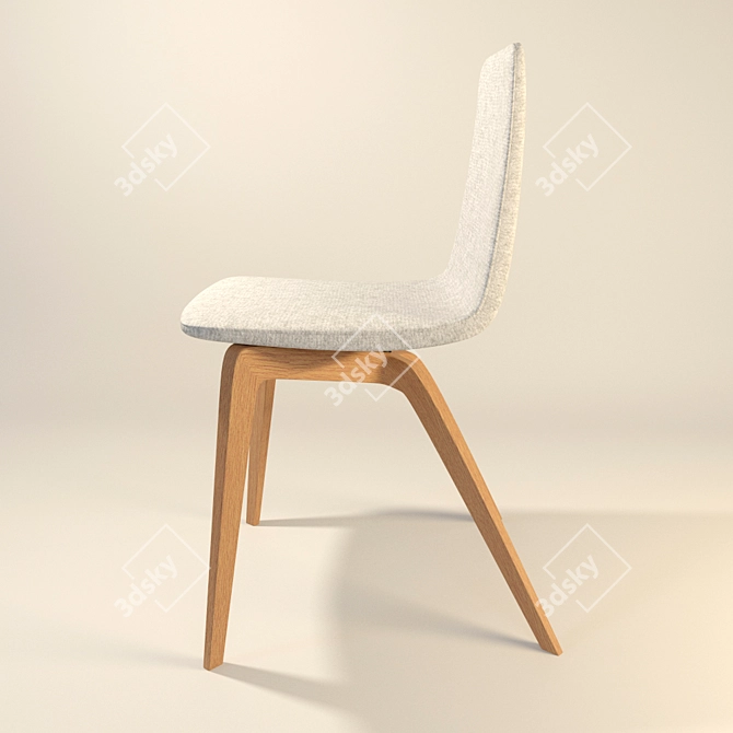 Elegant and Modern Bamby Chair 3D model image 3