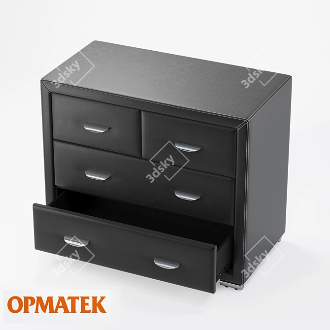 OrmaSoft 2 Furniture Set: Chests, Mirror & Nightstand 3D model image 2