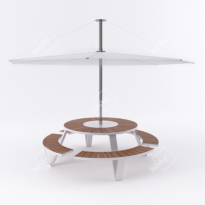 Ultimate PANTAGRUEL Umbrella: 1150mm Base, 1750mm Canopy Diameter 3D model image 1