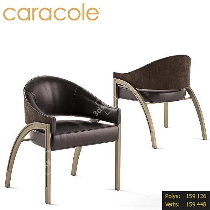 Caracole Architects Chair: Sleek and Sophisticated 3D model image 1