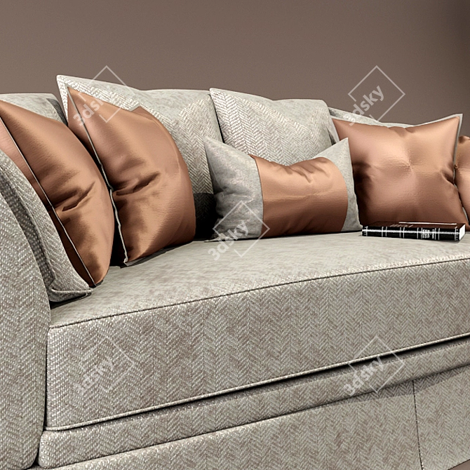 Elegant Comfort Sofa 3D model image 2