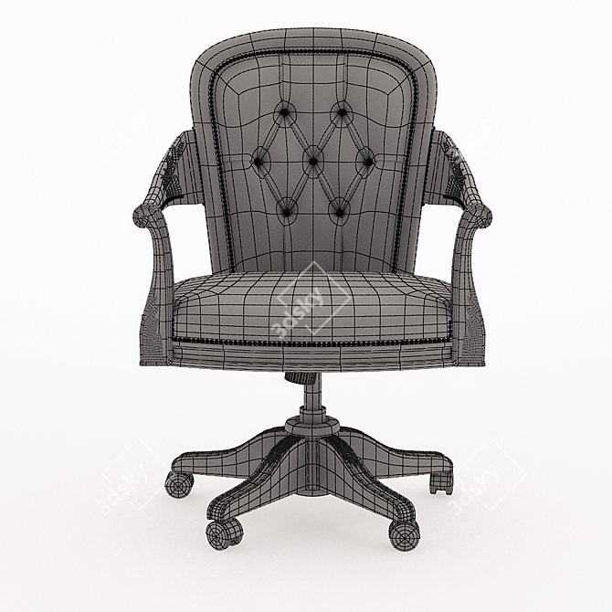 Ceppi Style Luxury Cabinet Chair 3D model image 2