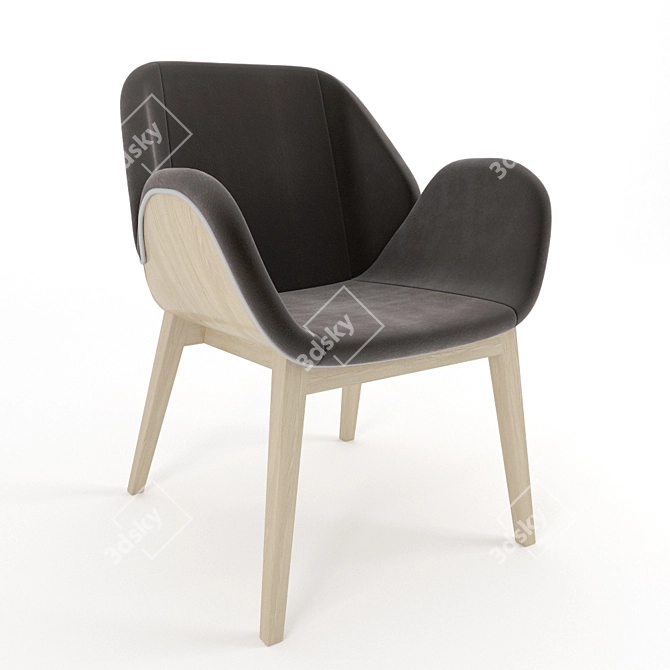 ALMA Lips - Stylish and Comfortable Chair 3D model image 1