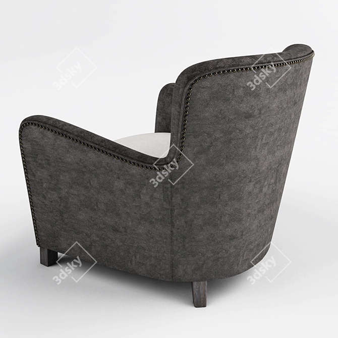 Savona Curations ArmChair: Modern Elegance 3D model image 2