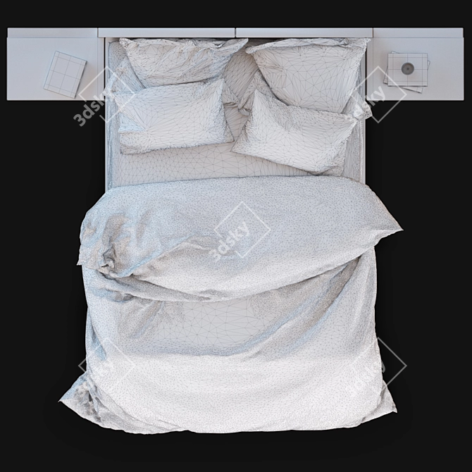 Luxury Bedding Set - Complete Sleep Solution 3D model image 3