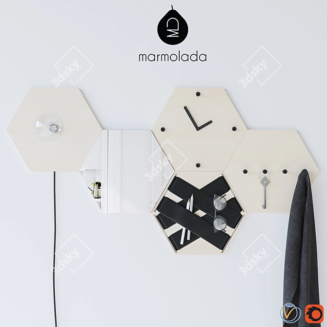 ULE Marmolada Design - Stylish Wall Panels 3D model image 1