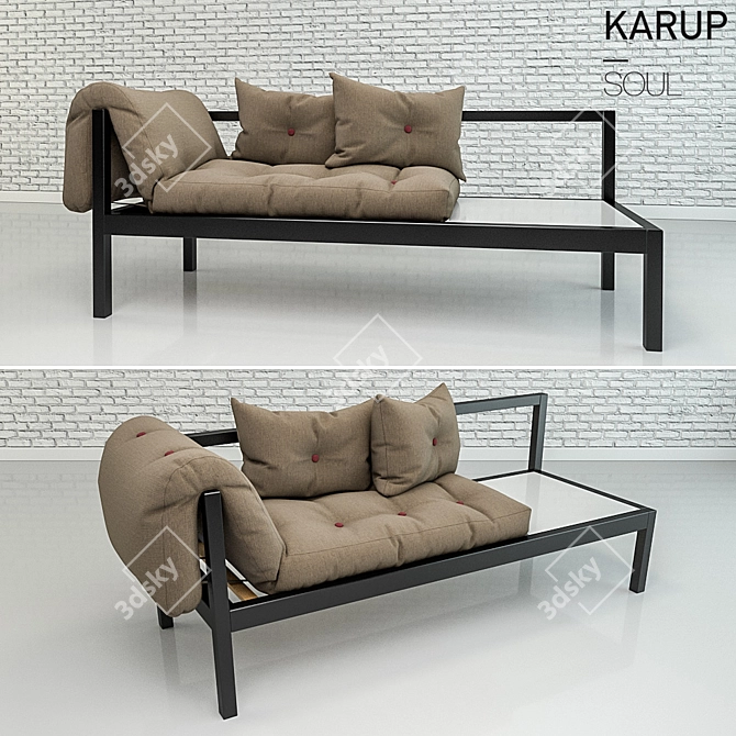 Karup Soul: Chic and Comfy Sofa 3D model image 1