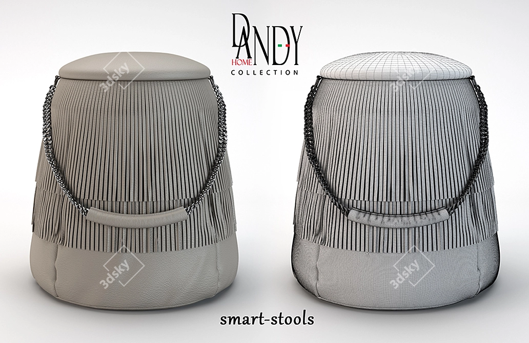 Ultra Dandy Pouf: EditPoly+Turbosmooth, Unwrap UVW 3D model image 2