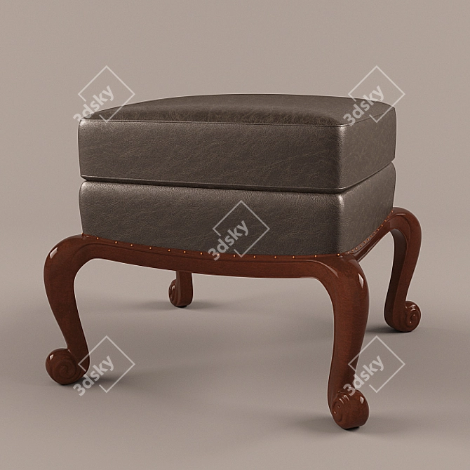 Classic Ottoman Pouf 3D model image 1